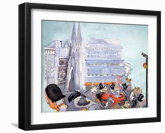 Fifth Avenue-Zelda Fitzgerald-Framed Art Print