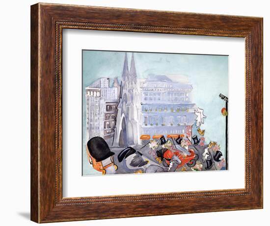 Fifth Avenue-Zelda Fitzgerald-Framed Art Print