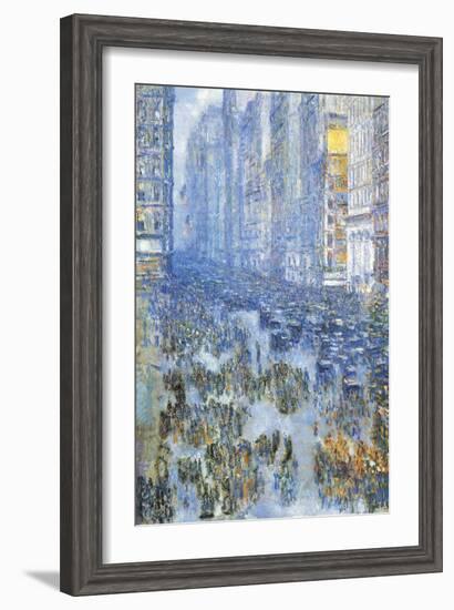 Fifth Avenue-Childe Hassam-Framed Art Print