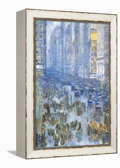 Fifth Avenue-Childe Hassam-Framed Stretched Canvas