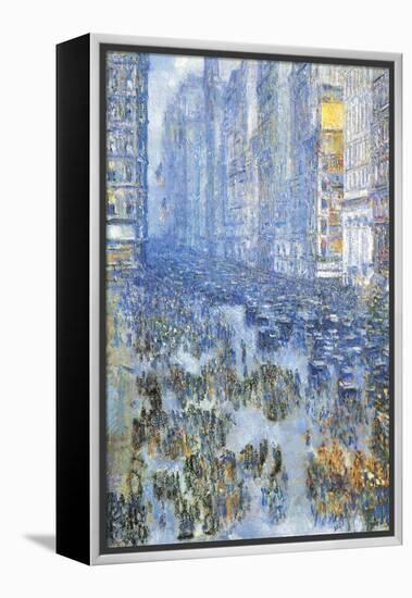 Fifth Avenue-Childe Hassam-Framed Stretched Canvas