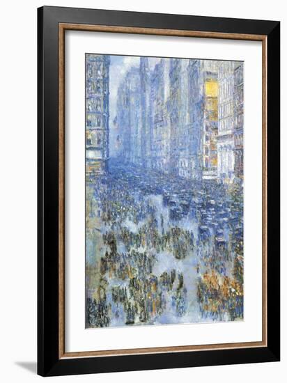 Fifth Avenue-Childe Hassam-Framed Art Print