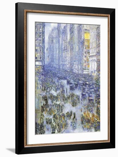 Fifth Avenue-Childe Hassam-Framed Art Print