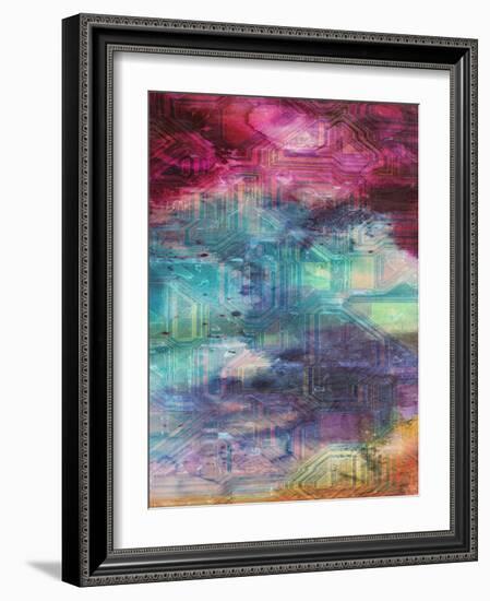 Fifth Dimensional Color Drift-Sheldon Lewis-Framed Art Print