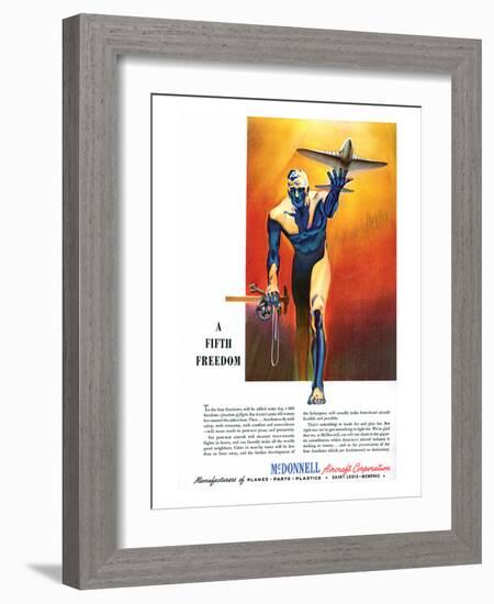 Fifth Freedom McDonnell ad-null-Framed Art Print