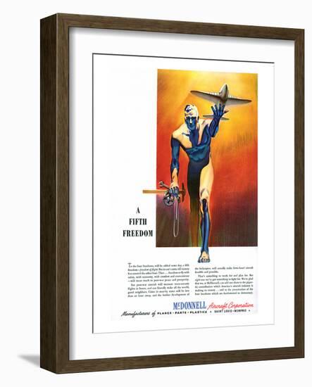 Fifth Freedom McDonnell ad-null-Framed Art Print