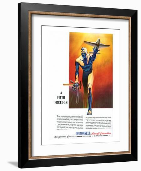 Fifth Freedom McDonnell ad-null-Framed Art Print