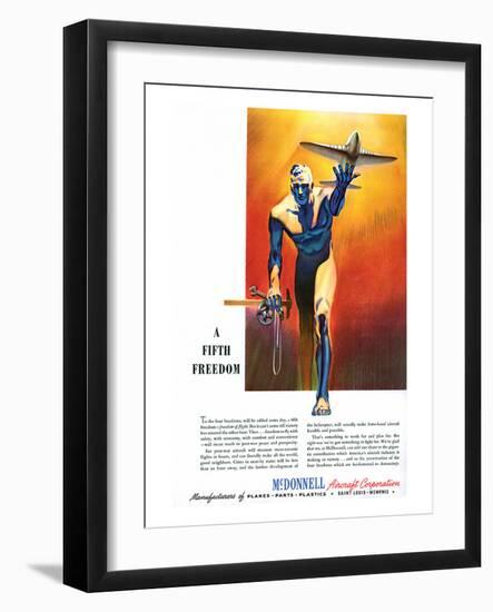 Fifth Freedom McDonnell ad-null-Framed Art Print