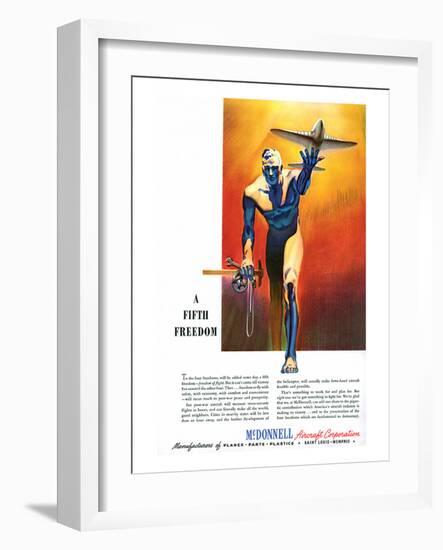 Fifth Freedom McDonnell ad-null-Framed Art Print