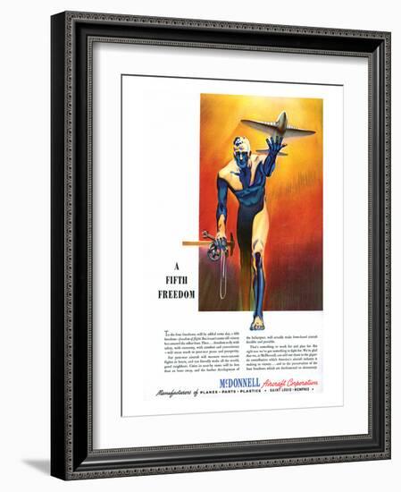 Fifth Freedom McDonnell ad-null-Framed Art Print