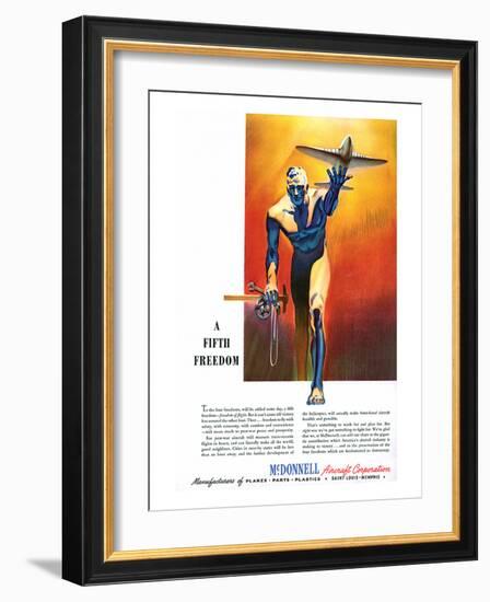 Fifth Freedom McDonnell ad-null-Framed Art Print