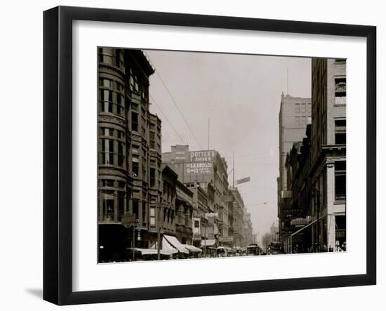 Fifth St. Street, North from Race, Cincinnati, Ohio-null-Framed Photo