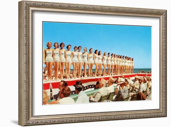 Fifties Beauty Contest-null-Framed Art Print