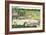 Fifties Cars on Golf Course-null-Framed Premium Giclee Print