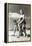 Fifties Couple on Beach-null-Framed Stretched Canvas