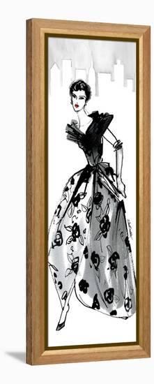 Fifties Fashion II with Red-Anne Tavoletti-Framed Stretched Canvas