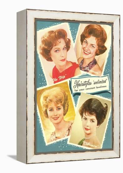 Fifties Hairstyles-null-Framed Stretched Canvas