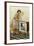 Fifties Housewife with Mini-Fridge-null-Framed Art Print