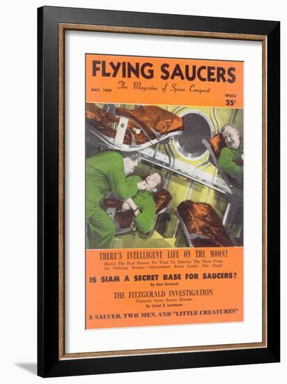 Fifties UFO Magazine Cover-null-Framed Art Print