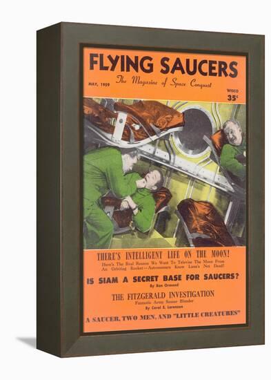 Fifties UFO Magazine Cover-null-Framed Stretched Canvas