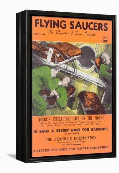 Fifties UFO Magazine Cover-null-Framed Stretched Canvas