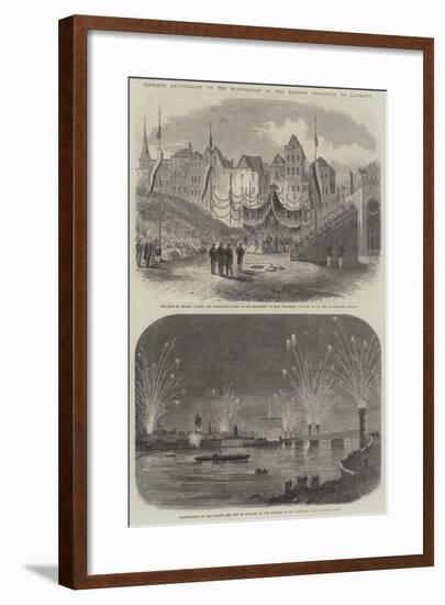 Fiftieth Anniversary of the Restoration of the Rhenish Provinces to Germany-null-Framed Giclee Print