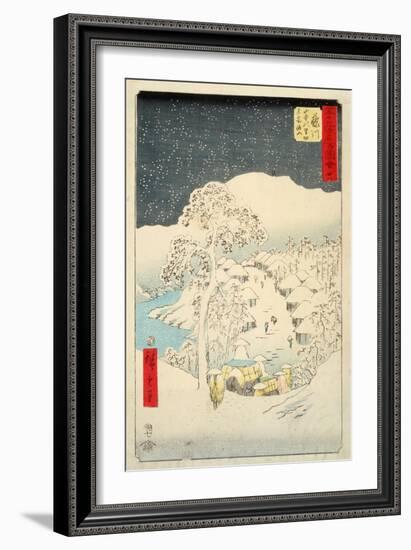 Fifty-Three Stations of the Tokaido-Ando Hiroshige-Framed Giclee Print