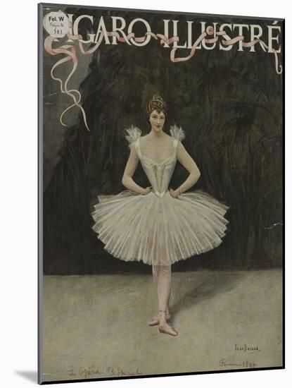 Figaro Illustre Ballerina-Vintage Apple Collection-Mounted Giclee Print