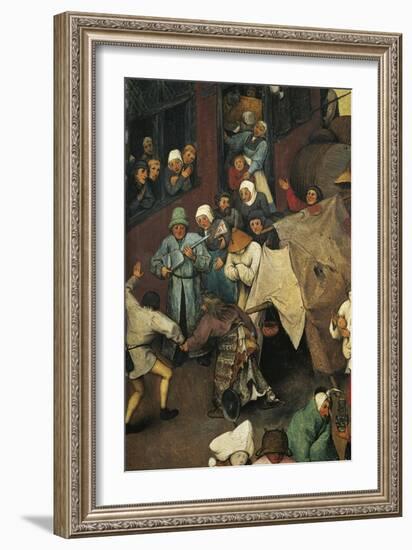 Fight Between Carnival and Lent, 1559-Pieter Brueghel the Younger-Framed Giclee Print