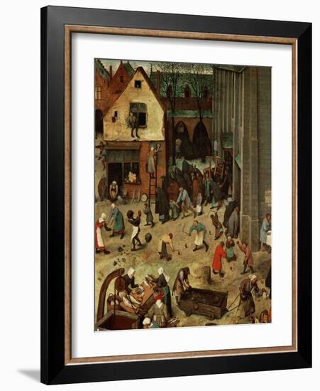 Fight Between Carnival and Lent-Pieter Bruegel the Elder-Framed Giclee Print