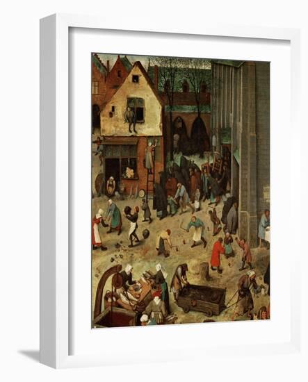 Fight Between Carnival and Lent-Pieter Bruegel the Elder-Framed Giclee Print