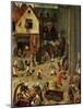 Fight Between Carnival and Lent-Pieter Bruegel the Elder-Mounted Giclee Print