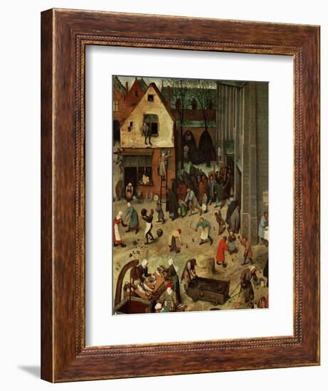 Fight Between Carnival and Lent-Pieter Bruegel the Elder-Framed Giclee Print