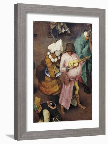 Fight Between Carnival and Lent-Pieter Brueghel the Younger-Framed Giclee Print