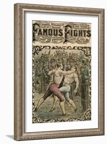 Fight Between Dick Curtis and Jack Perkins, 1828-Pugnis-Framed Giclee Print