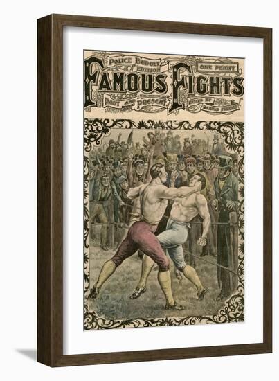 Fight Between Dick Curtis and Jack Perkins, 1828-Pugnis-Framed Giclee Print