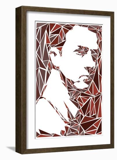 Fight Club the Narrator-Cristian Mielu-Framed Art Print