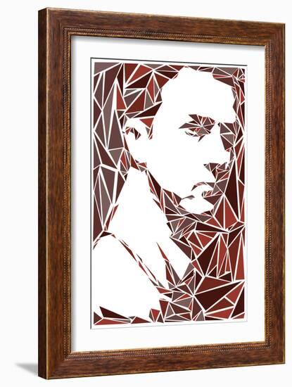 Fight Club the Narrator-Cristian Mielu-Framed Art Print