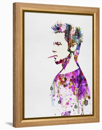 Fight Club Watercolor-Anna Malkin-Framed Stretched Canvas