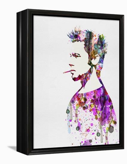 Fight Club Watercolor-Anna Malkin-Framed Stretched Canvas