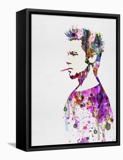Fight Club Watercolor-Anna Malkin-Framed Stretched Canvas