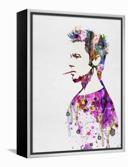 Fight Club Watercolor-Anna Malkin-Framed Stretched Canvas