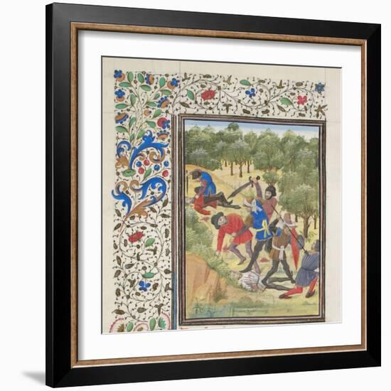 Fight in a Wood Between Christians and Saracens, 1460S-null-Framed Giclee Print