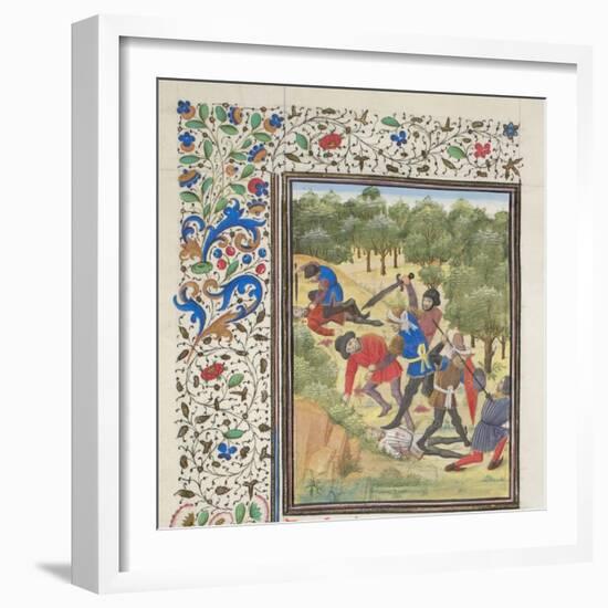 Fight in a Wood Between Christians and Saracens, 1460S-null-Framed Giclee Print