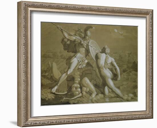 Fight of Achilles with the River Scamander-Philipp Otto Runge-Framed Giclee Print