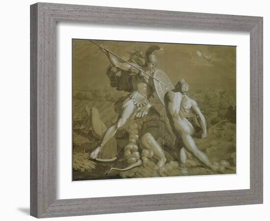 Fight of Achilles with the River Scamander-Philipp Otto Runge-Framed Giclee Print