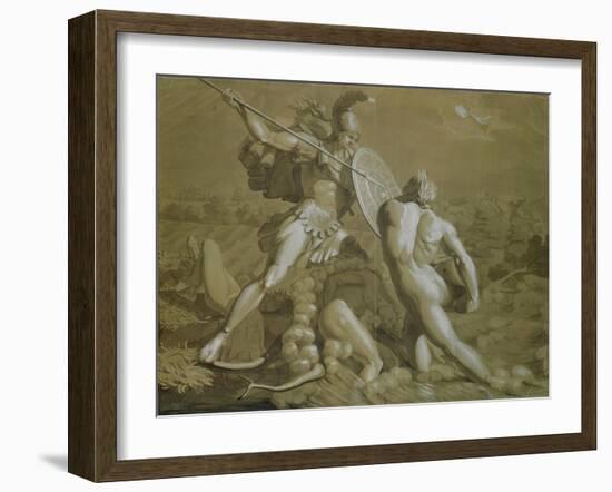 Fight of Achilles with the River Scamander-Philipp Otto Runge-Framed Giclee Print