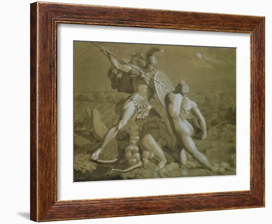 Fight of Achilles with the River Scamander-Philipp Otto Runge-Framed Giclee Print