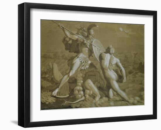 Fight of Achilles with the River Scamander-Philipp Otto Runge-Framed Giclee Print