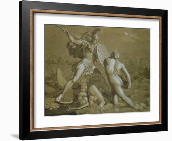 Fight of Achilles with the River Scamander-Philipp Otto Runge-Framed Giclee Print